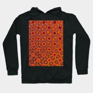 Tetris Looking Falling Blocks in Orange and Red  - WelshDesignsTP005 Hoodie